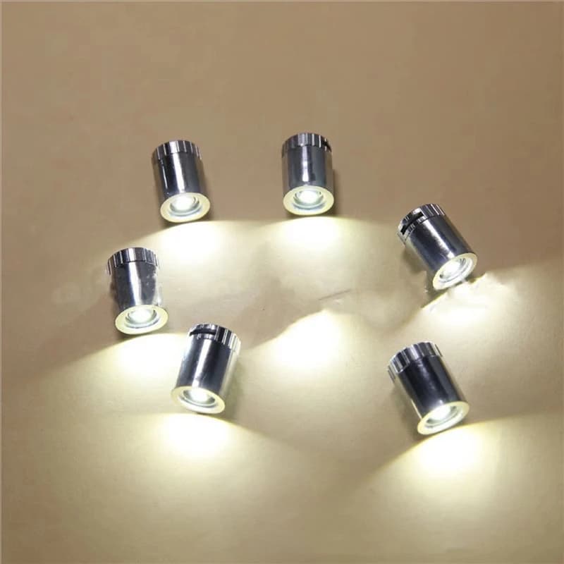 6pcs Mini Led Lamp Model Tiny Light Toys for DIY Model Making Dollhouse Balloons Party Decoration Hand Craft Sandtable Layout