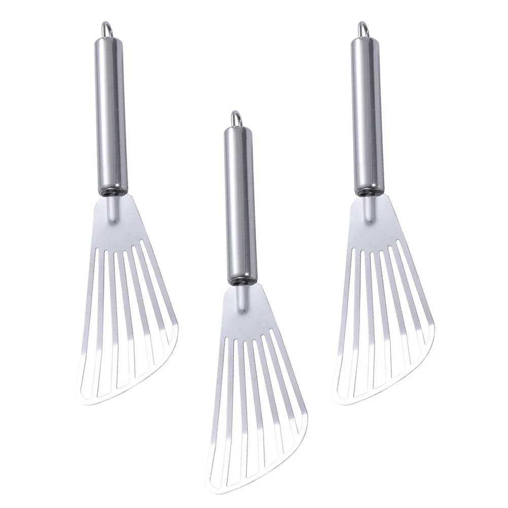 3pcs Stainless Steel Spatula For Steak Fry Fish Slotted Turner Kitchen Tool Baking Gadgets Cooking Utensils Heat Resistant