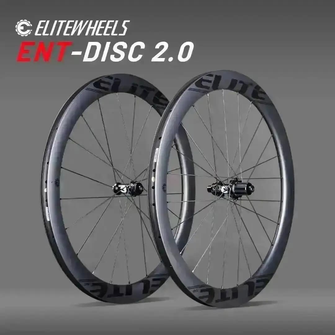 ELITEWHEELS Carbon Wheels ENT 2.0 Disc Brake 700c Carbon Rim Center Lock Road Bike Wheelset UCI Quality Road Racing Wheelset