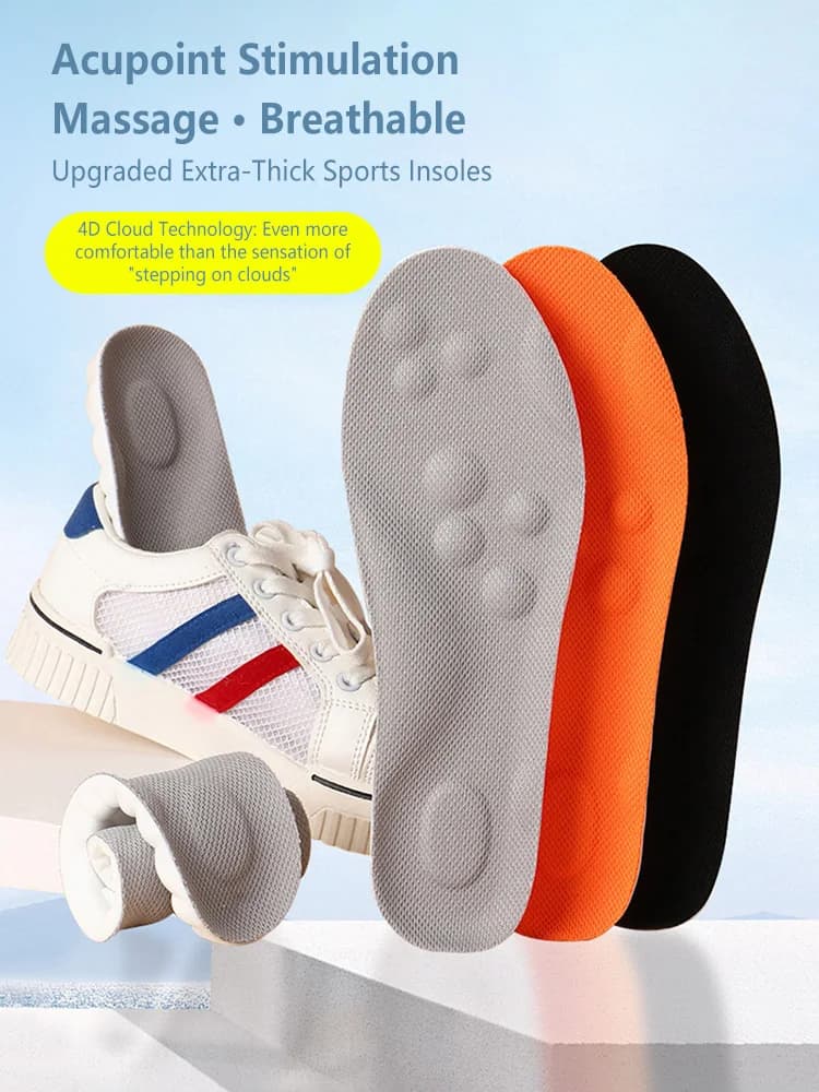 Latex Sport Insoles Soft High Elasticity Shoe Pads Orthotic Breathable Deodorant Shock Absorption Cushion Arch Support Insole