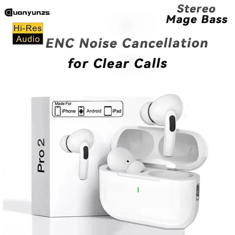 Original Air pro Bluetooth Earphones TWS Wireless Earbuds Headphones  Gaming Headset For iPhone Apple 13 14 15 16 Xiaomi Samsung