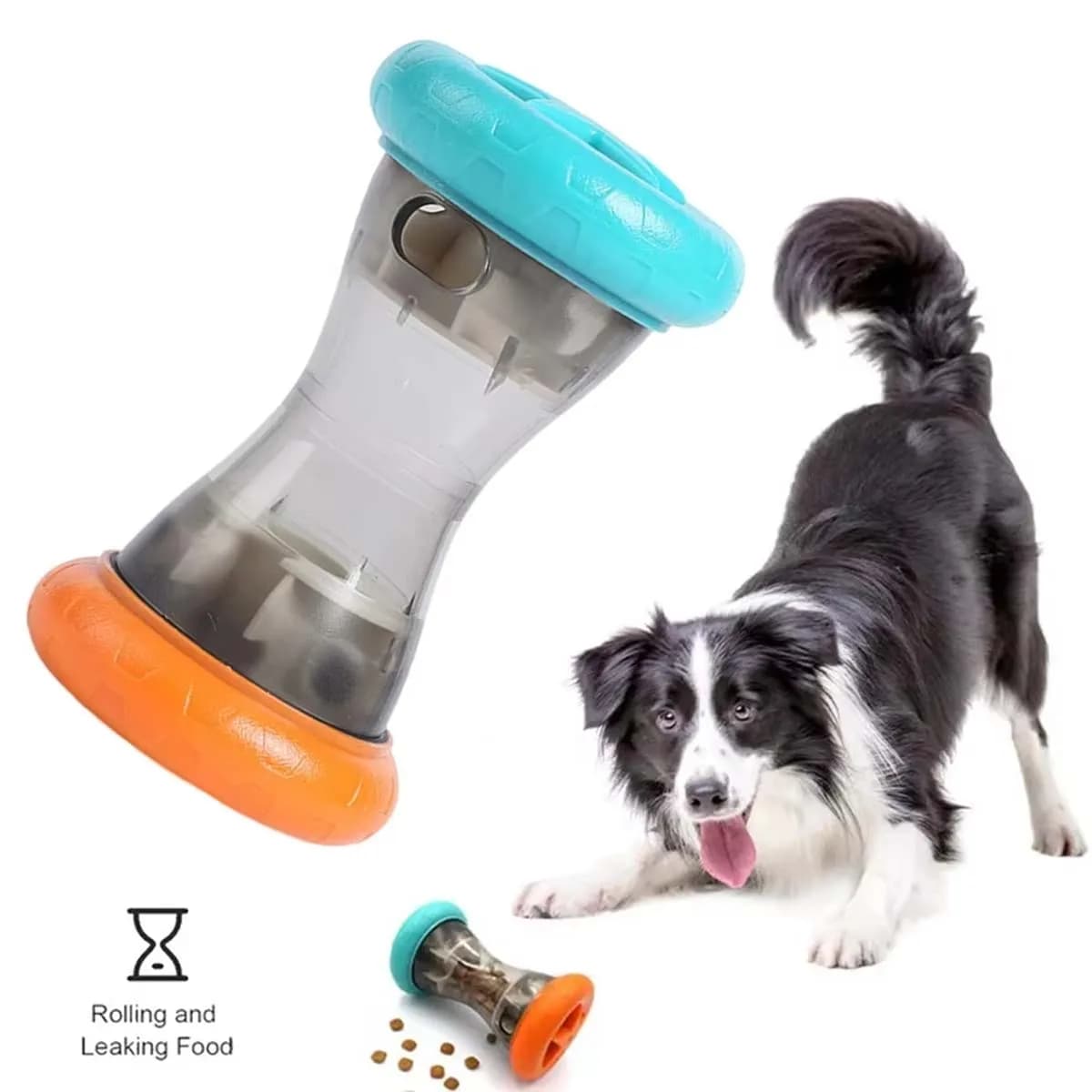 Durable Food Dispense Puzzle Toys Interactive Rolling Leak Food Ball Toy Training Chew Tooth Healthy Ball Suitable for All Breed