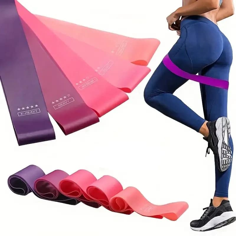 1pc Fitness Elastic Band Resistance Loop Exercise Bands Portable Fitness Workout Equipment Yoga Exercise Training