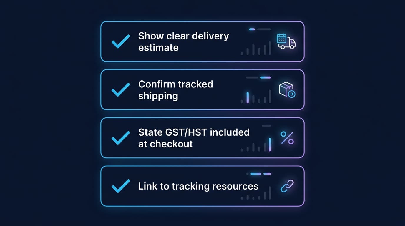 AliExpress Canada shipping flow — order to delivery step by step