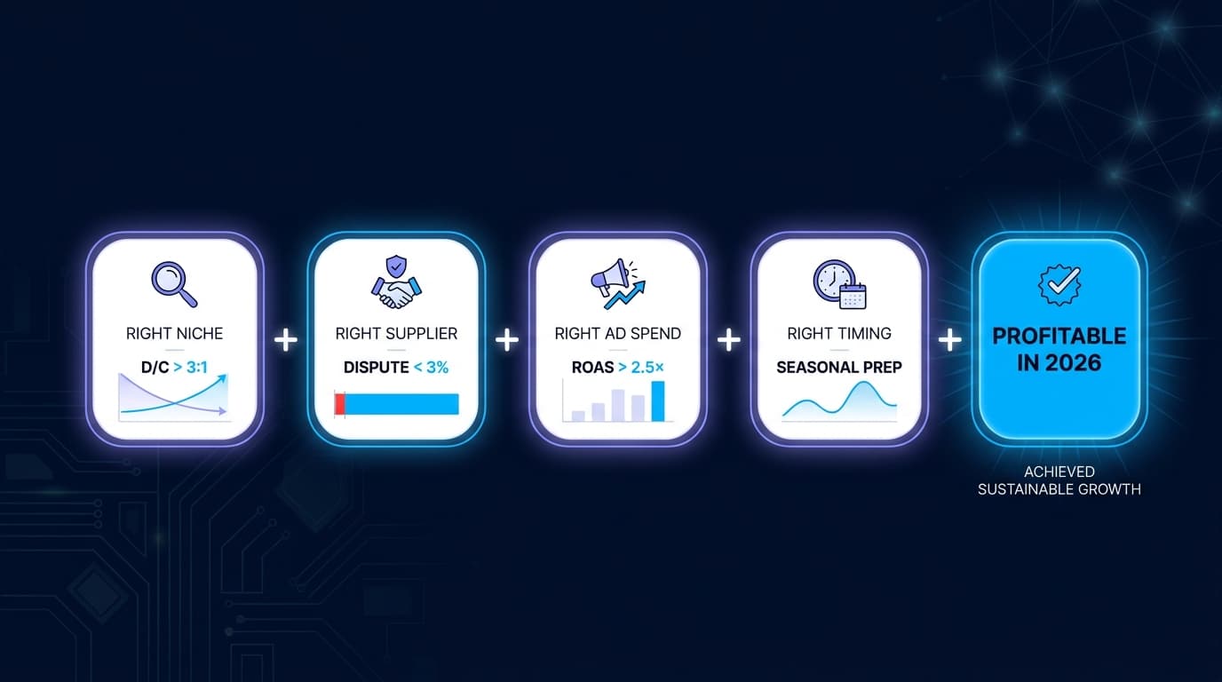 Is dropshipping worth it in 2026 — decision framework and profitability flow