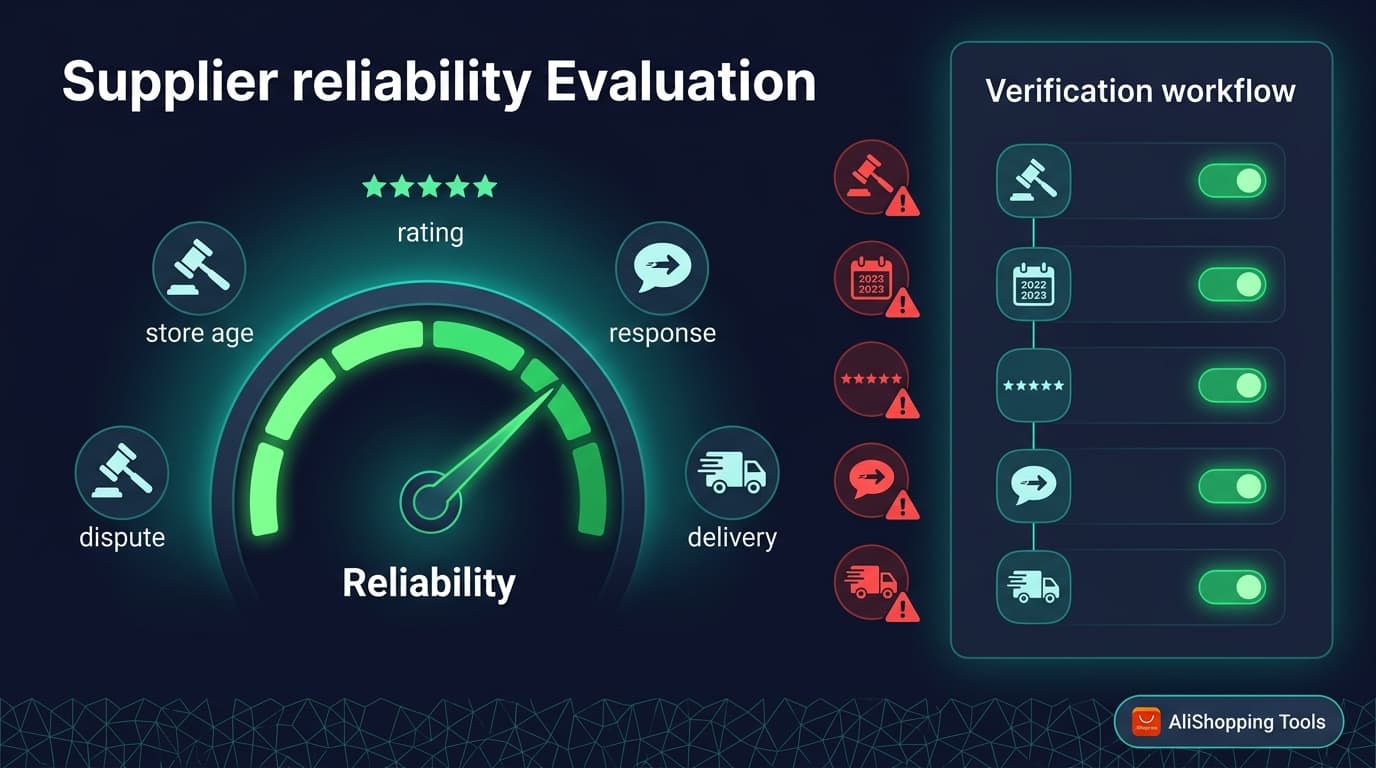 How to check AliExpress supplier reliability in 60 seconds — 5-signal verification workflow