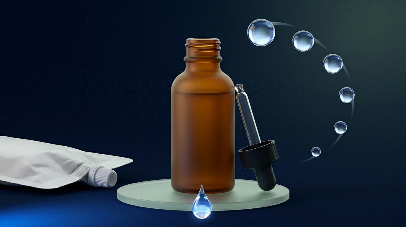 Refillable hyaluronic serum glass dropper bottle — clean beauty TikTok Shop trend May 2026