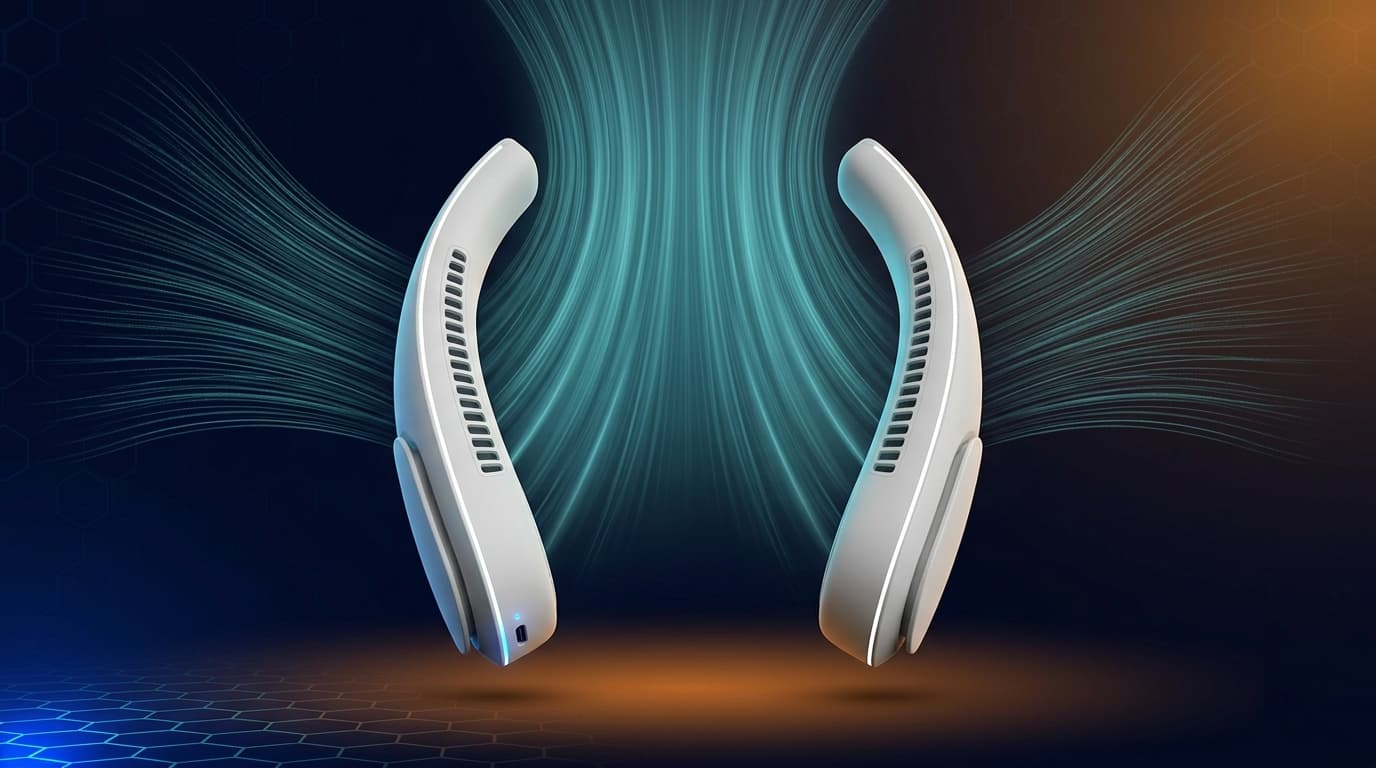 Bladeless USB-C neck fan — personal cooling TikTok Shop winner May 2026