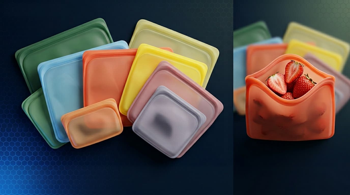 Reusable silicone sandwich bags set — eco lifestyle TikTok Shop product May 2026