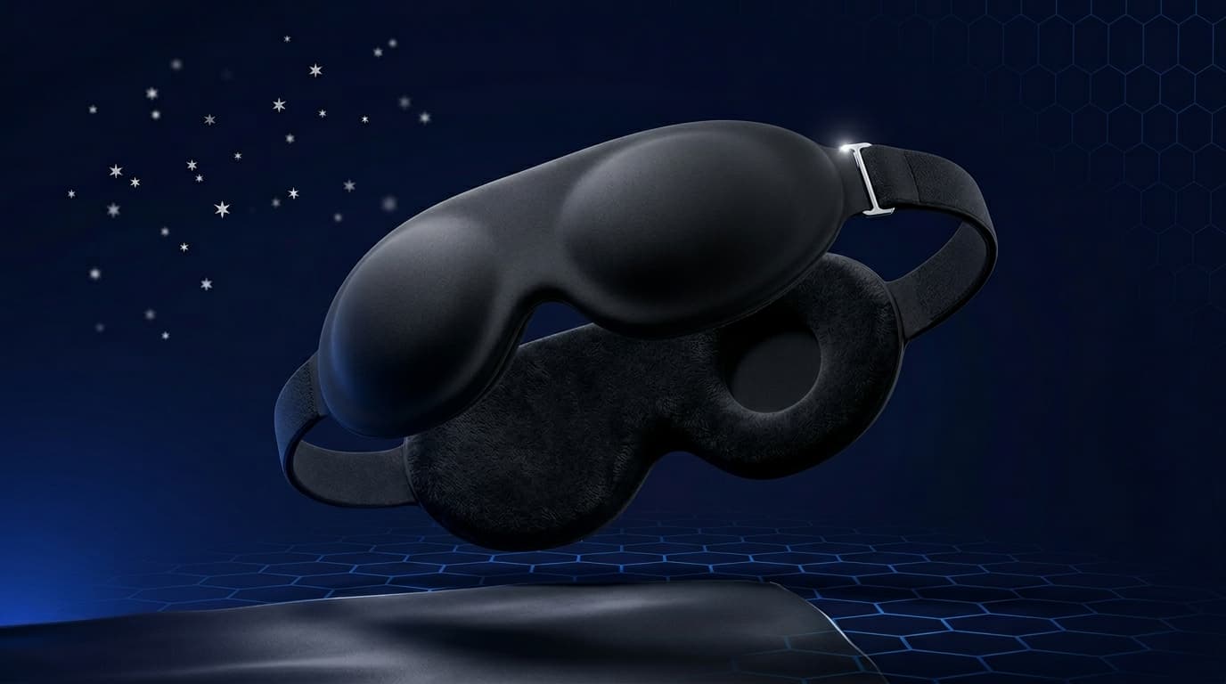 3D contoured adjustable sleep mask — travel wellness TikTok Shop product May 2026