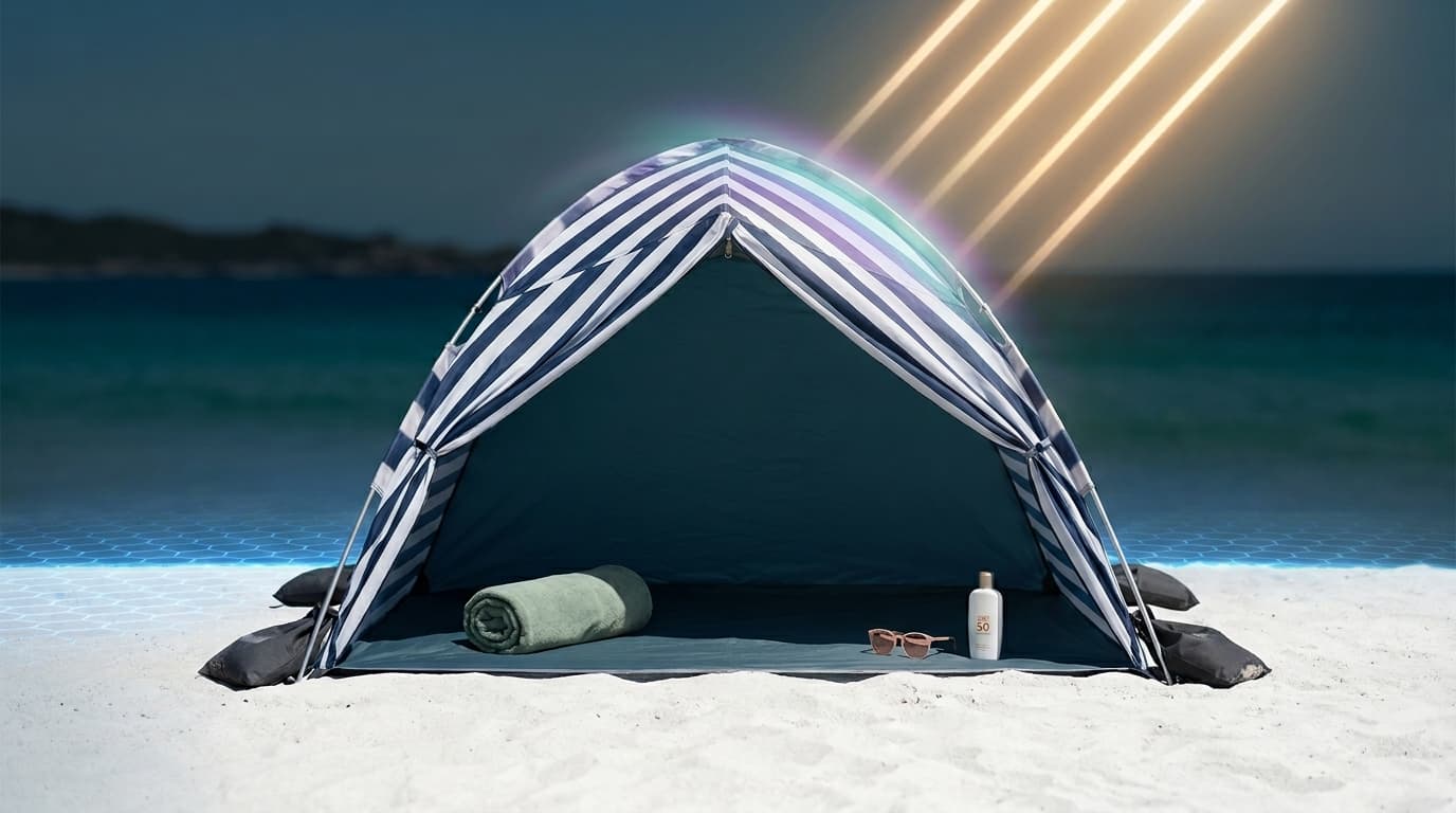 UV protection pop-up beach tent family — summer outdoor trending product June 2026