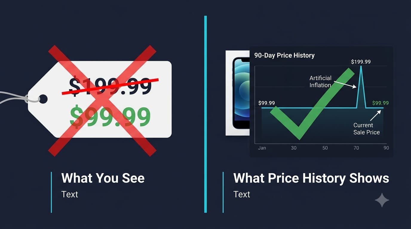 How fake discounts work on AliExpress — inflated original price creates illusion of large discount