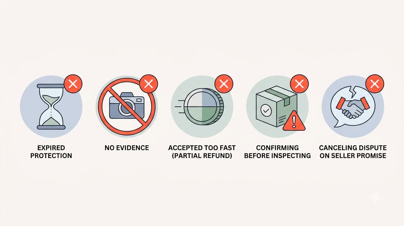 Common mistakes that cause AliExpress refund failures