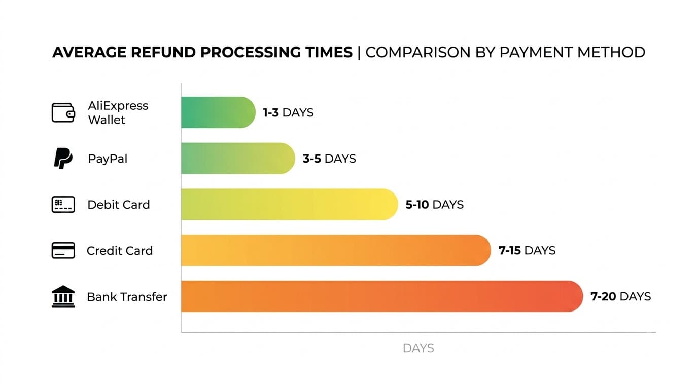 AliExpress refund timeline by payment method