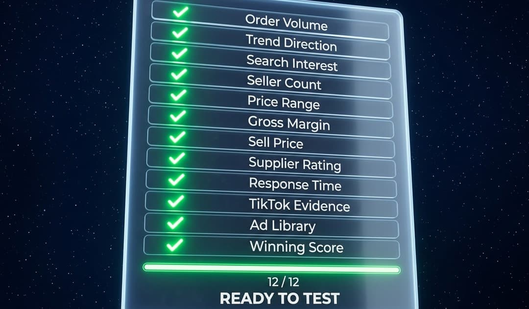 The 10-minute validation checklist — all 12 checks in a printable format