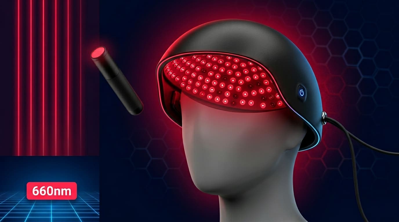 LED hair growth helmet red light therapy — TikTok wellness hair trend June 2026