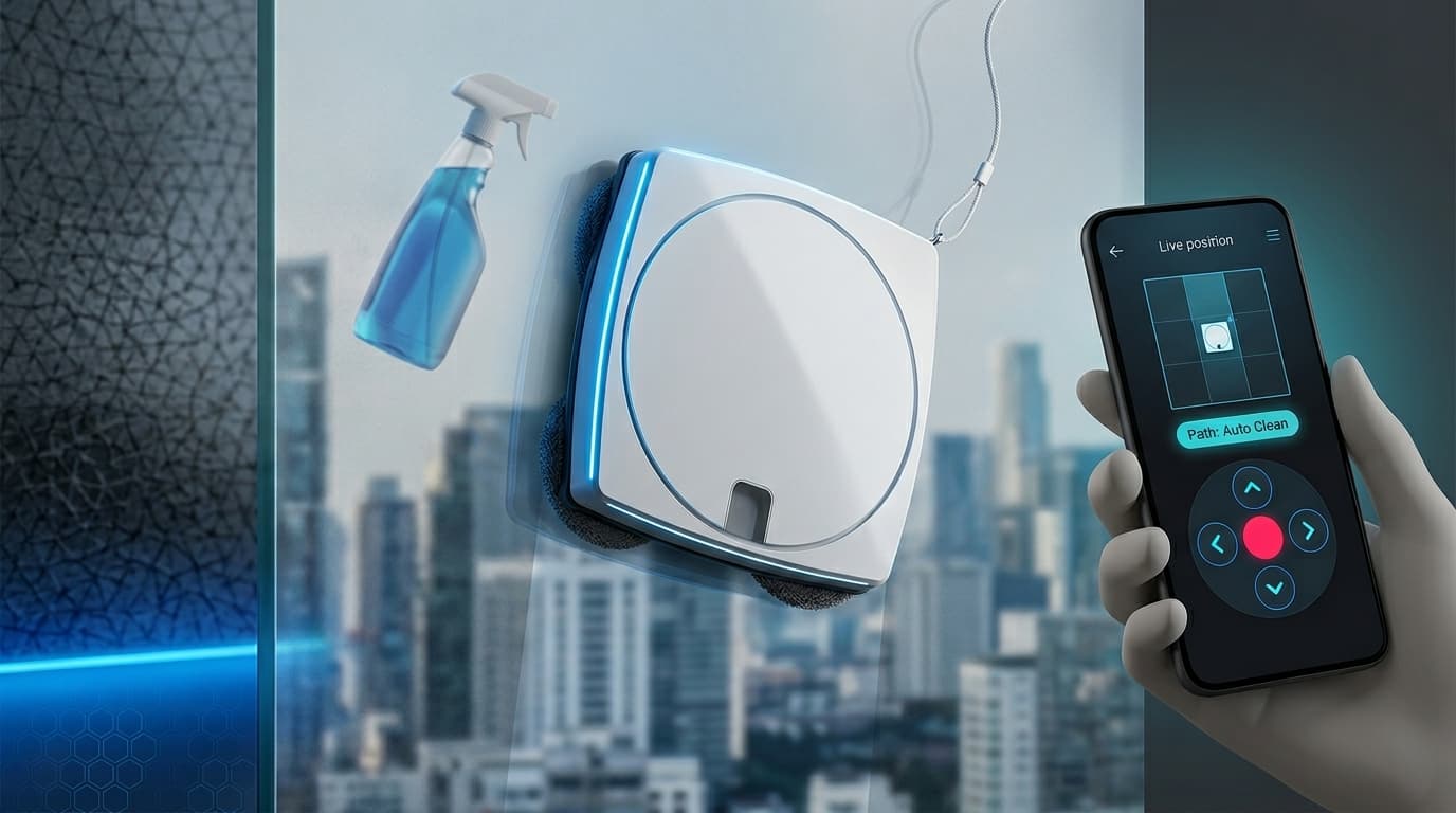 Magnetic robot window cleaner app-controlled — TikTok viral home gadget June 2026