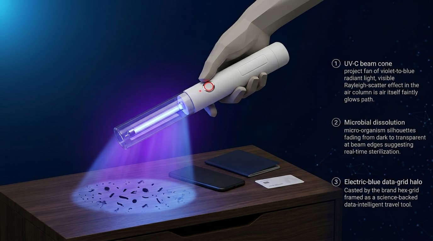 UV-C sanitizer wand blue light travel hygiene — winning dropshipping product April 2026