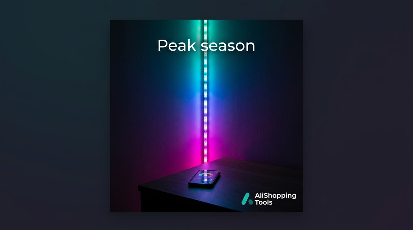 شرائط LED RGB بالتحكم عبر التطبيق تغسل جدار سكن داكن بتدرج دوّار للألوان