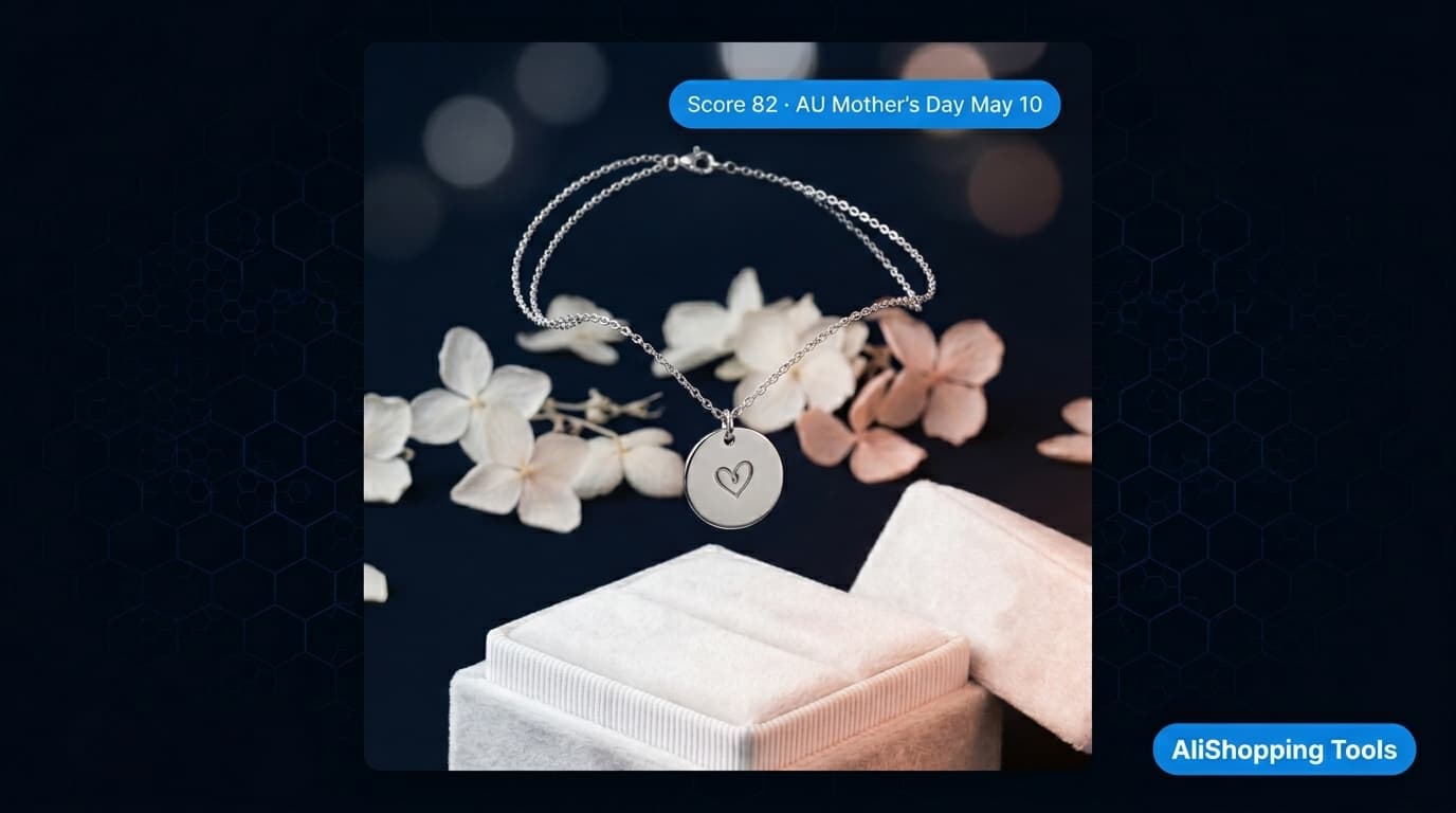 AU Mother's Day personalized pendant necklace gift box — Australia winning product May 2026