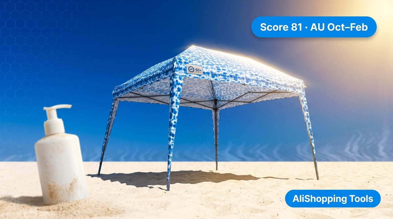UV-protection pop-up beach tent AU summer — winning product October–February Australia