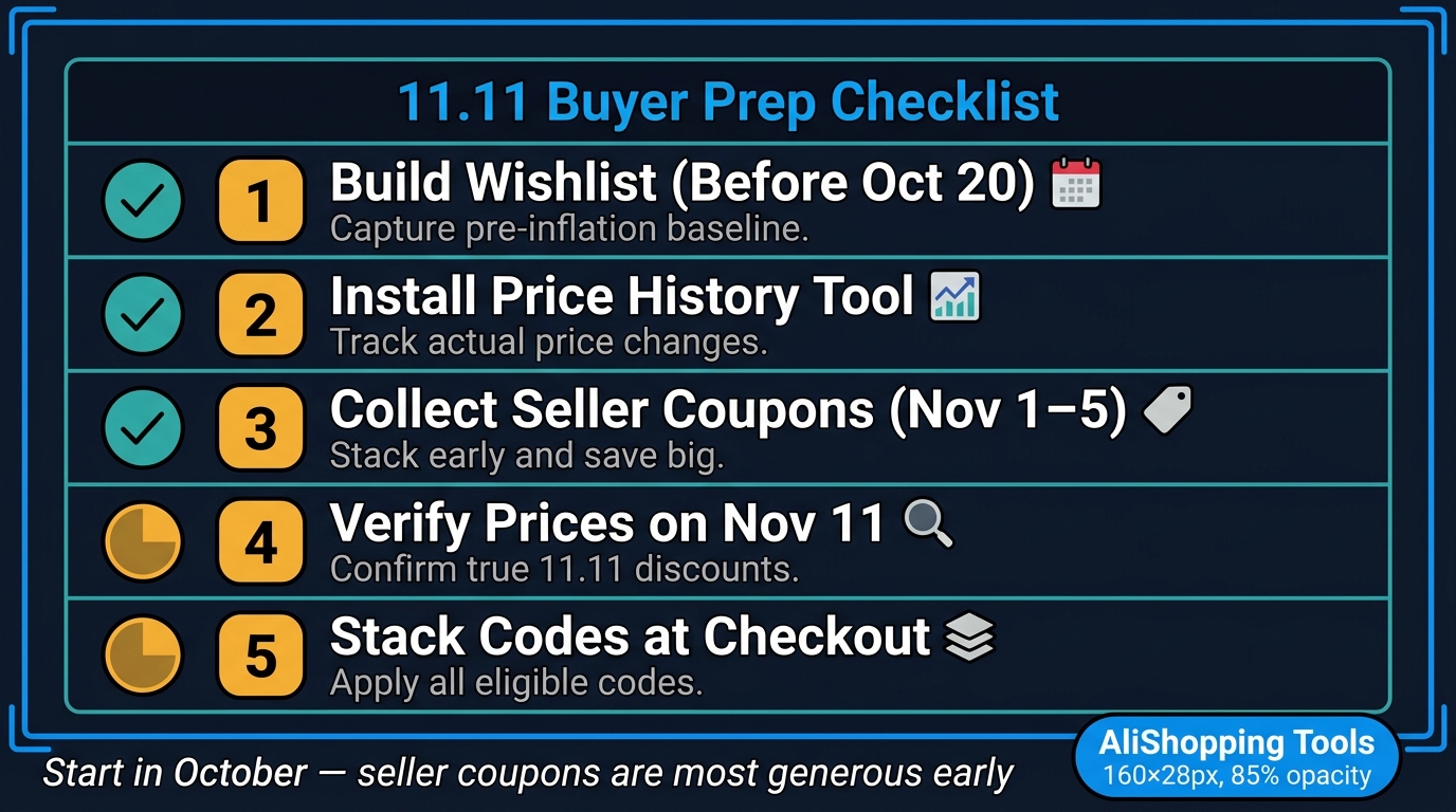 11.11 buyer preparation checklist five steps before November sale