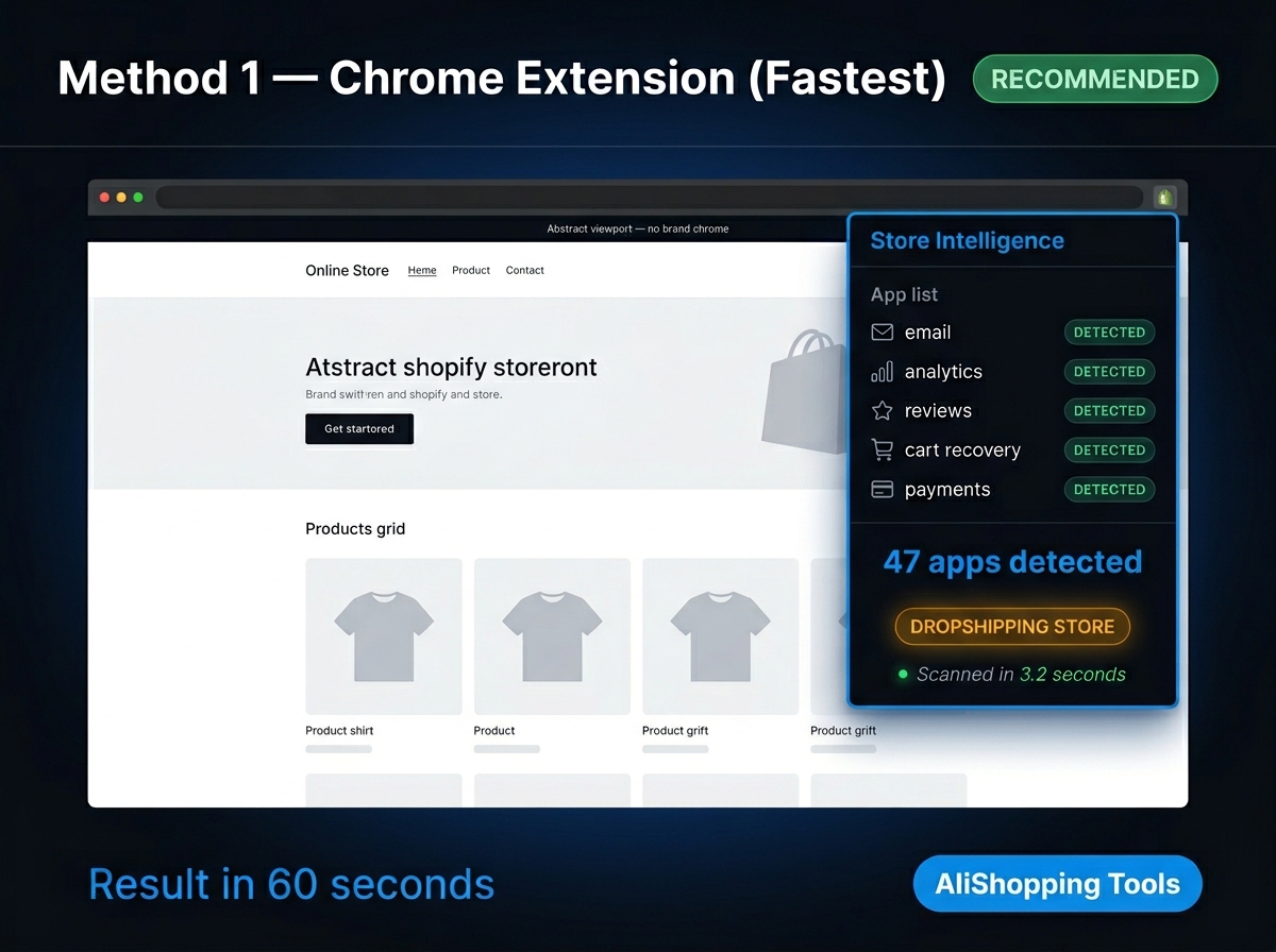 Detect Shopify Store Apps Method