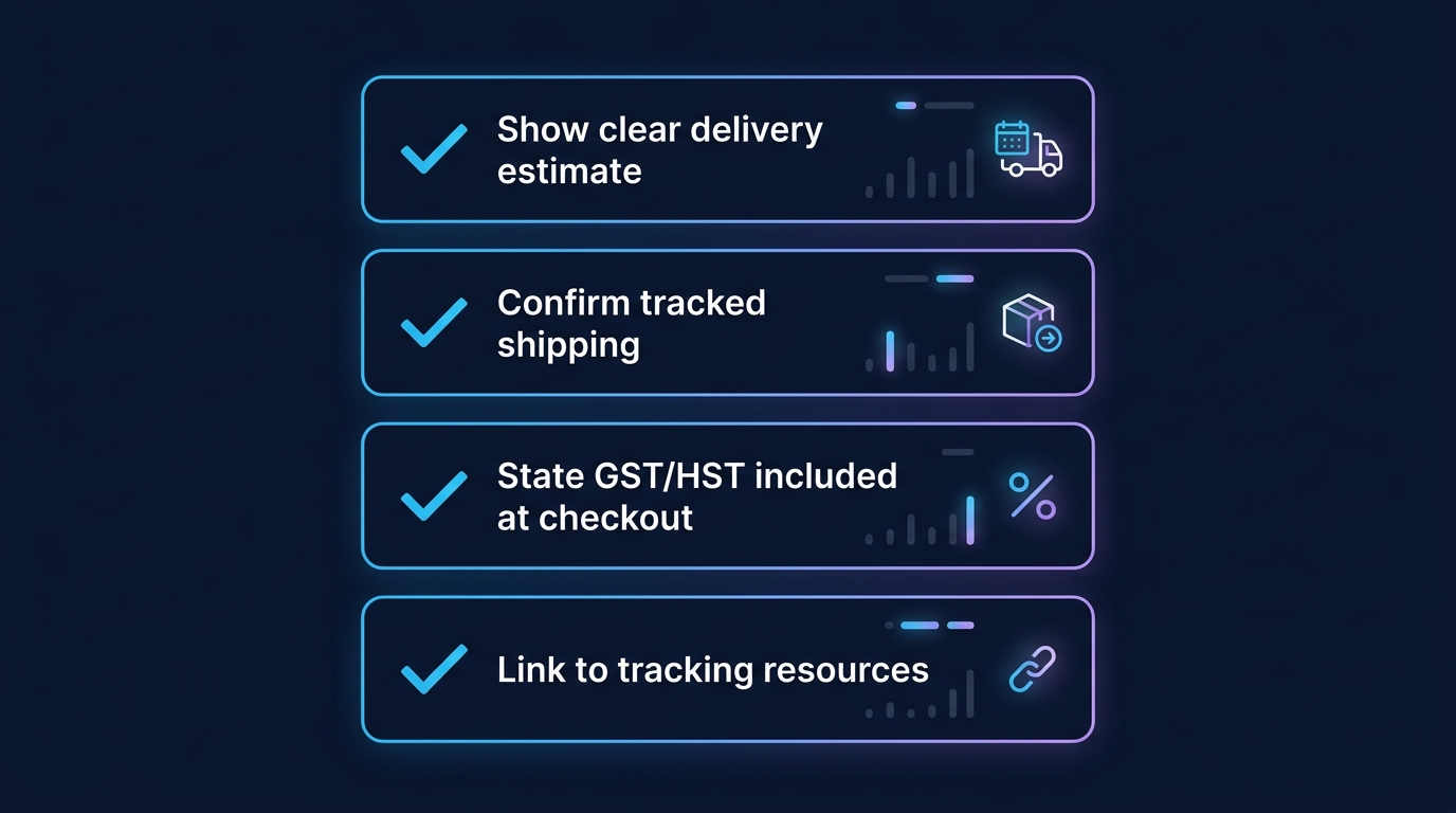 AliExpress Canada shipping flow — order to delivery step by step