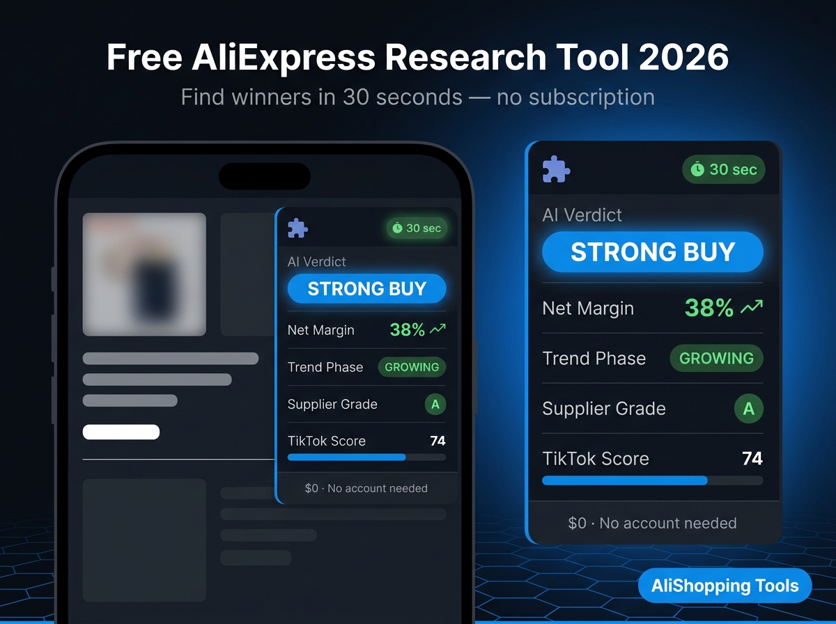 Free Aliexpress Product Research Tool 2026