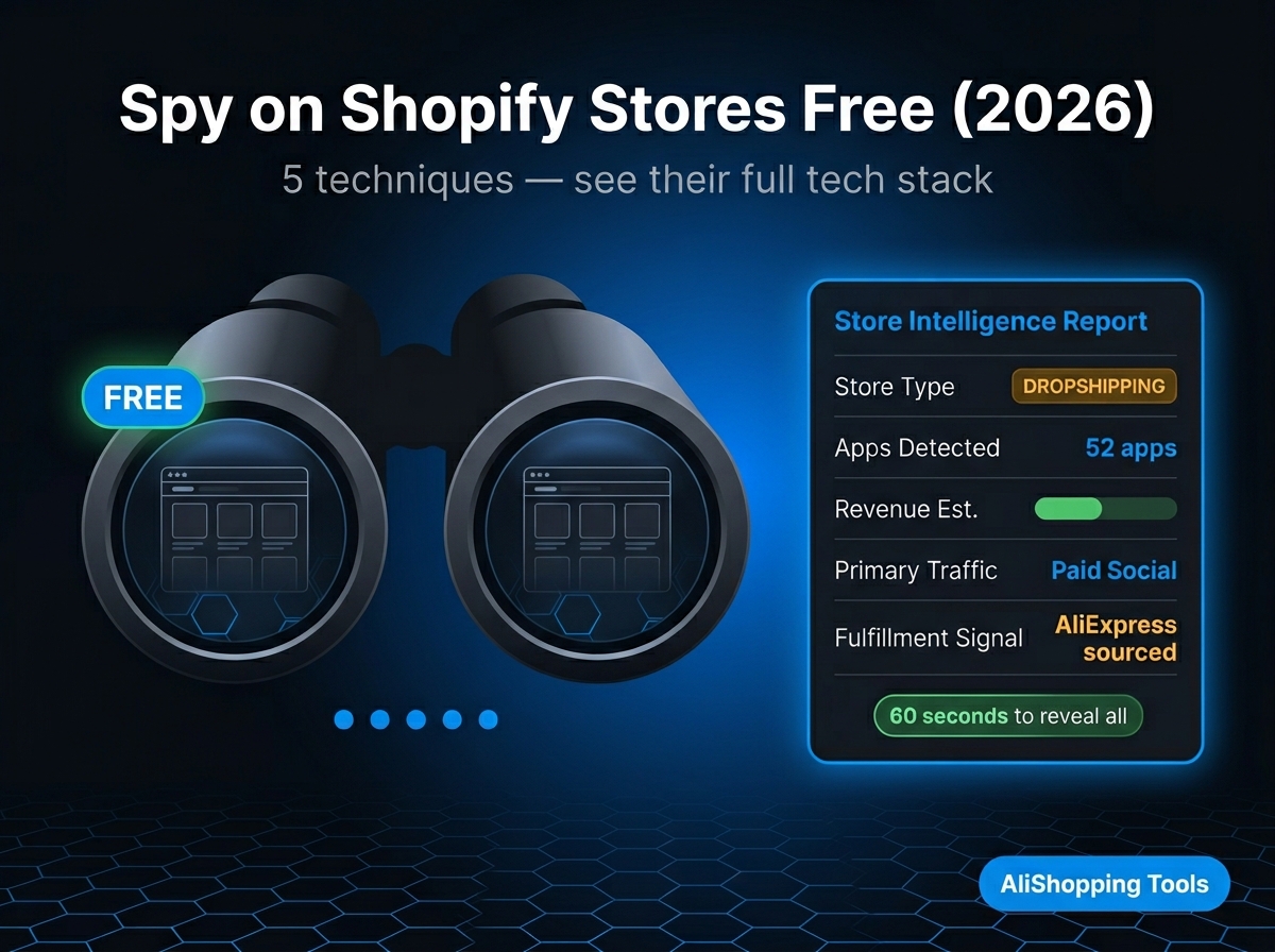 Spy Shopify Stores Free 2026