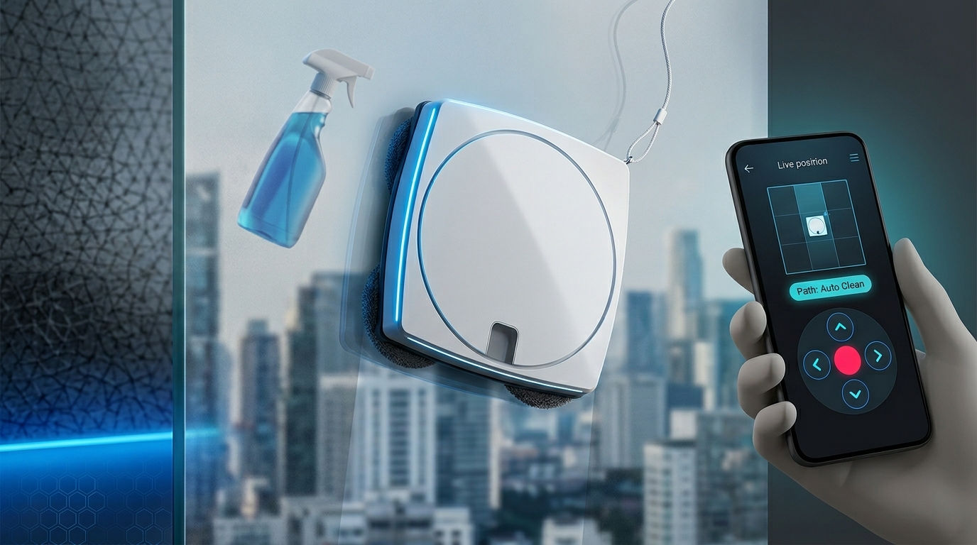 Magnetic robot window cleaner app-controlled — TikTok viral home gadget June 2026