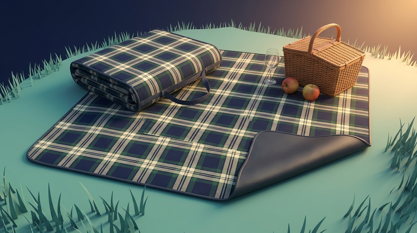 Waterproof foldable picnic blanket — Memorial Day and bank holiday outdoor season