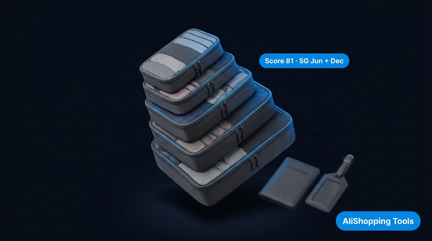Travel packing cubes and luggage organizer set — Singapore school holiday travel season winner 2026