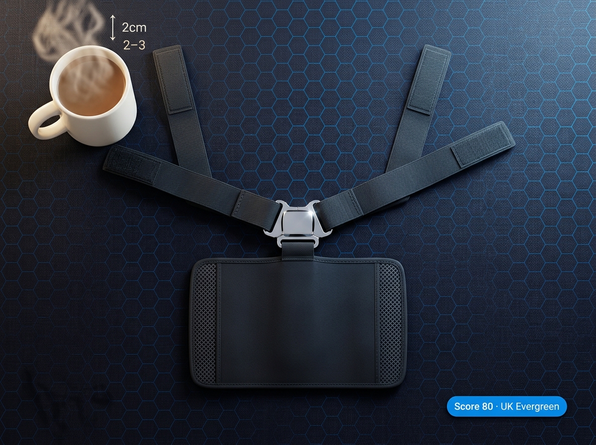 Posture corrector for UK remote workers with British tea mug mid-ground — AliShopping Tools
